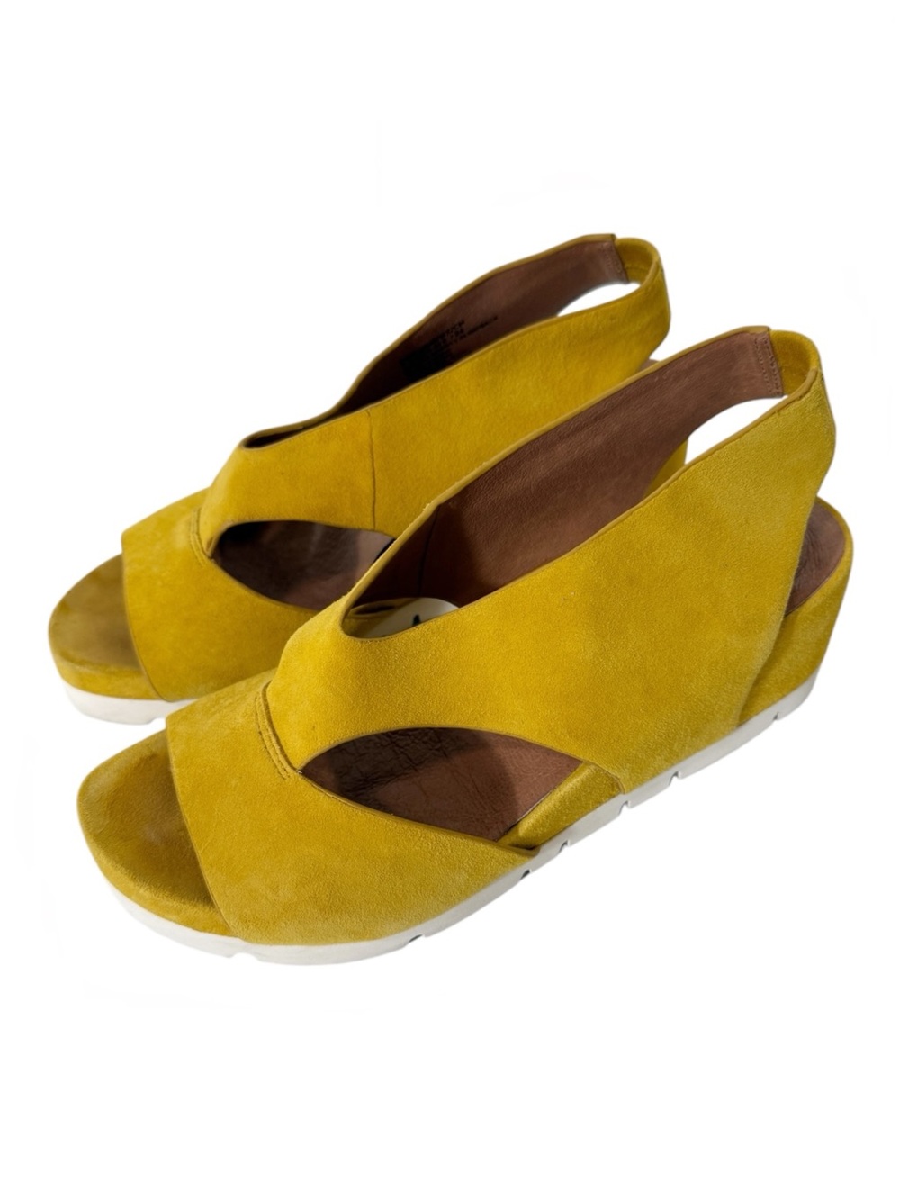 Kenneth Cole  Gentle Souls Gianna Marigold Suede Slingback Sandals‎ Size 7.5